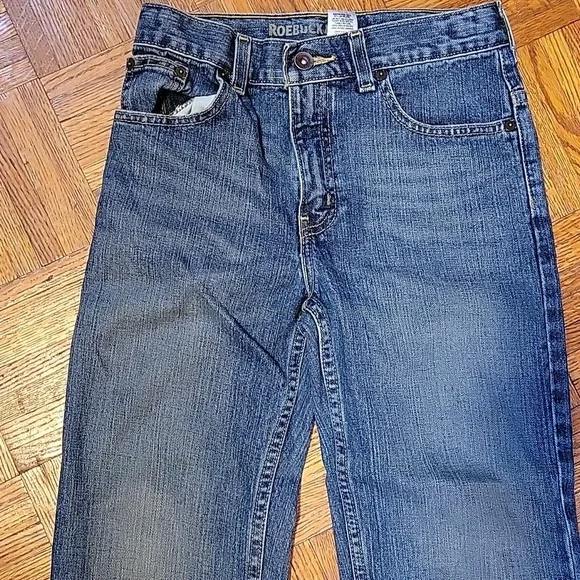 Roebuck & Co Straight Leg Blue Denim Jeans Size 12R - Picture 7 of 9